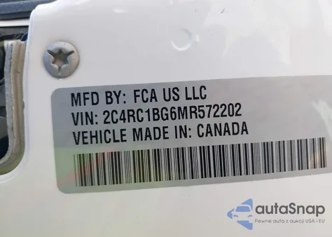 2021 Chrysler Pacifica Touring L from USA, damaged, VIN 2C4RC1BG6MR572202